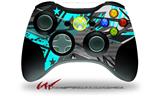 XBOX 360 Wireless Controller Decal Style Skin - Baja 0032 Neon Teal (CONTROLLER NOT INCLUDED)