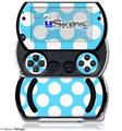 Kearas Polka Dots White And Blue - Decal Style Skins (fits Sony PSPgo)