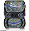 Tie Dye Green Stripes - Decal Style Skins (fits Sony PSPgo)