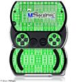 Skull And Crossbones Pattern Green - Decal Style Skins (fits Sony PSPgo)