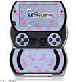 Flamingos on Blue - Decal Style Skins (fits Sony PSPgo)