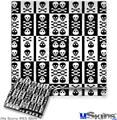 Decal Skin compatible with Sony PS3 Slim Skull And Crossbones Pattern Bw