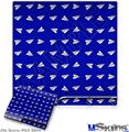 Decal Skin compatible with Sony PS3 Slim Paper Planes Royal Blue