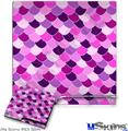 Decal Skin compatible with Sony PS3 Slim Scales Pink Purple