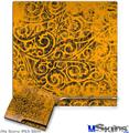 Decal Skin compatible with Sony PS3 Slim Folder Doodles Orange