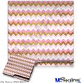 Decal Skin compatible with Sony PS3 Slim Pink and White Chevron