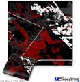 Decal Skin compatible with Sony PS3 Slim Baja 0003 Red Dark