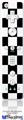 Wii Remote Controller Face ONLY Skin - Checkers White