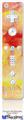 Wii Remote Controller Face ONLY Skin - Painting Yellow Splash