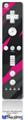 Wii Remote Controller Face ONLY Skin - Jagged Camo Hot Pink