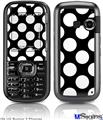 LG Rumor 2 Skin - Kearas Polka Dots White On Black