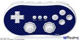 Wii Classic Controller Skin - Carbon Fiber Blue