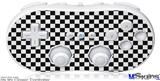 Wii Classic Controller Skin - Checkered Canvas Black and White
