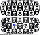 Sony PSP 3000 Skin - Skull Checkerboard