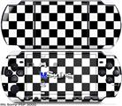 Sony PSP 3000 Skin - Checkers White
