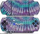 Sony PSP 3000 Skin - Tie Dye Purple Stripes