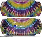 Sony PSP 3000 Skin - Tie Dye Purple Gears