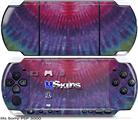 Sony PSP 3000 Skin - Tie Dye Pink and Purple Stripes