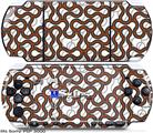 Sony PSP 3000 Skin - Locknodes 01 Burnt Orange