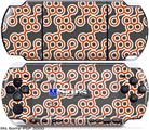 Sony PSP 3000 Skin - Locknodes 02 Burnt Orange