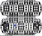 Sony PSP 3000 Skin - Skull And Crossbones Pattern Bw