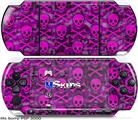 Sony PSP 3000 Skin - Pink Skull Bones