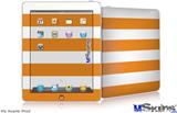 iPad Skin - Psycho Stripes Orange and White