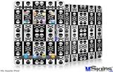 iPad Skin - Skull And Crossbones Pattern Bw
