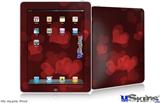 iPad Skin - Bokeh Hearts Red