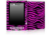 Pink Zebra - Decal Style Skin for Amazon Kindle DX