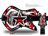 Star Checker Splatter Decal Style Skin - fits Warriors Of Rock Guitar Hero Guitar (GUITAR NOT INCLUDED)