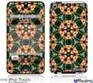 iPod Touch 4G Decal Style Vinyl Skin - Floral Pattern Orange