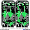 iPhone 4 Decal Style Vinyl Skin - SceneKid Green (DOES NOT fit newer iPhone 4S)