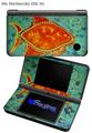 Tie Dye Fish 100 - Decal Style Skin fits Nintendo DSi XL (DSi SOLD SEPARATELY)