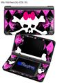 Pink Diamond Skull - Decal Style Skin fits Nintendo DSi XL (DSi SOLD SEPARATELY)