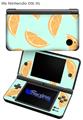 Oranges Blue - Decal Style Skin compatible with Nintendo DSi XL (DSi SOLD SEPARATELY)