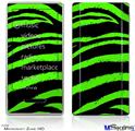 Zune HD Skin - Zebra Green