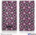 Zune HD Skin - Splatter Girly Skull Pink