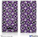 Zune HD Skin - Splatter Girly Skull Purple