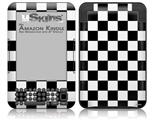 Checkers White - Decal Style Skin fits Amazon Kindle 3 Keyboard (with 6 inch display)