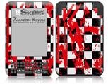 Checkerboard Splatter - Decal Style Skin fits Amazon Kindle 3 Keyboard (with 6 inch display)