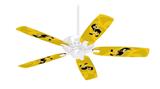 Iowa Hawkeyes Herky on Gold - Ceiling Fan Skin Kit fits most 42 inch fans (FAN and BLADES SOLD SEPARATELY)