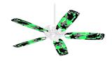 SceneKid Green - Ceiling Fan Skin Kit fits most 42 inch fans (FAN and BLADES SOLD SEPARATELY)