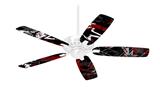 Baja 0003 Red Dark - Ceiling Fan Skin Kit fits most 42 inch fans (FAN and BLADES SOLD SEPARATELY)