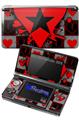 Emo Star Heart - Decal Style Skin fits Nintendo 3DS (3DS SOLD SEPARATELY)