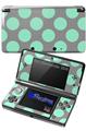 Kearas Polka Dots Mint And Gray - Decal Style Skin fits Nintendo 3DS (3DS SOLD SEPARATELY)