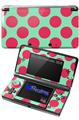 Kearas Polka Dots Pink And Blue - Decal Style Skin fits Nintendo 3DS (3DS SOLD SEPARATELY)