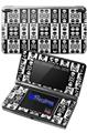 Skull And Crossbones Pattern Bw - Decal Style Skin fits Nintendo 3DS (3DS SOLD SEPARATELY)