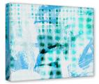 Gallery Wrapped 11x14x1.5  Canvas Art - Electro Graffiti Blue