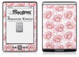 Flowers Pattern Roses 13 - Decal Style Skin (fits 4th Gen Kindle with 6inch display and no keyboard)